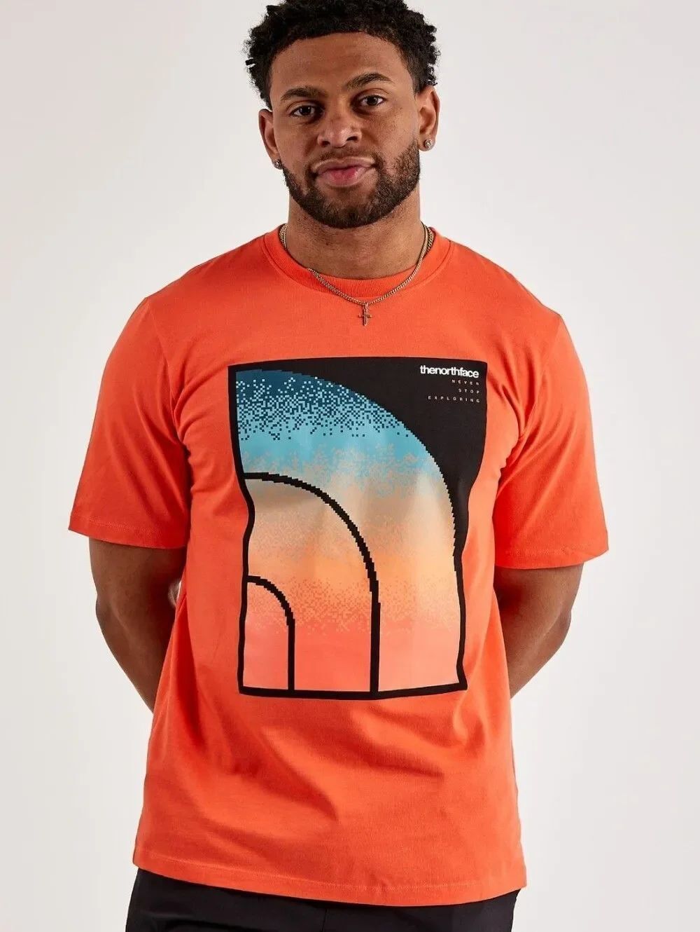 The North Face | Coral-Orange Logo Tee